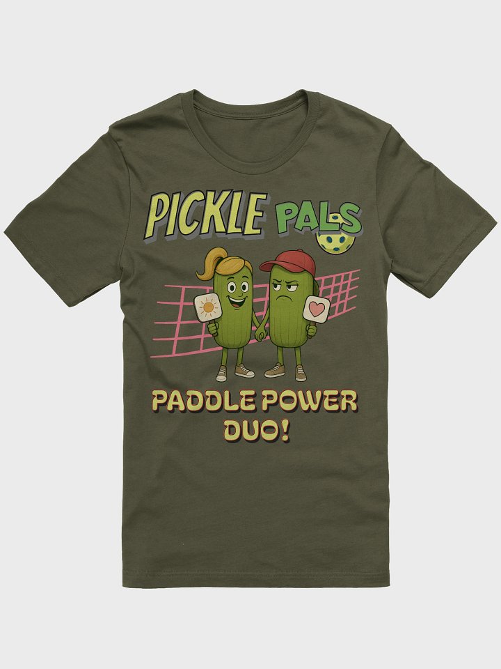Pickle Pals Couple Paddle Power Pickleball T-Shirt product image (1)