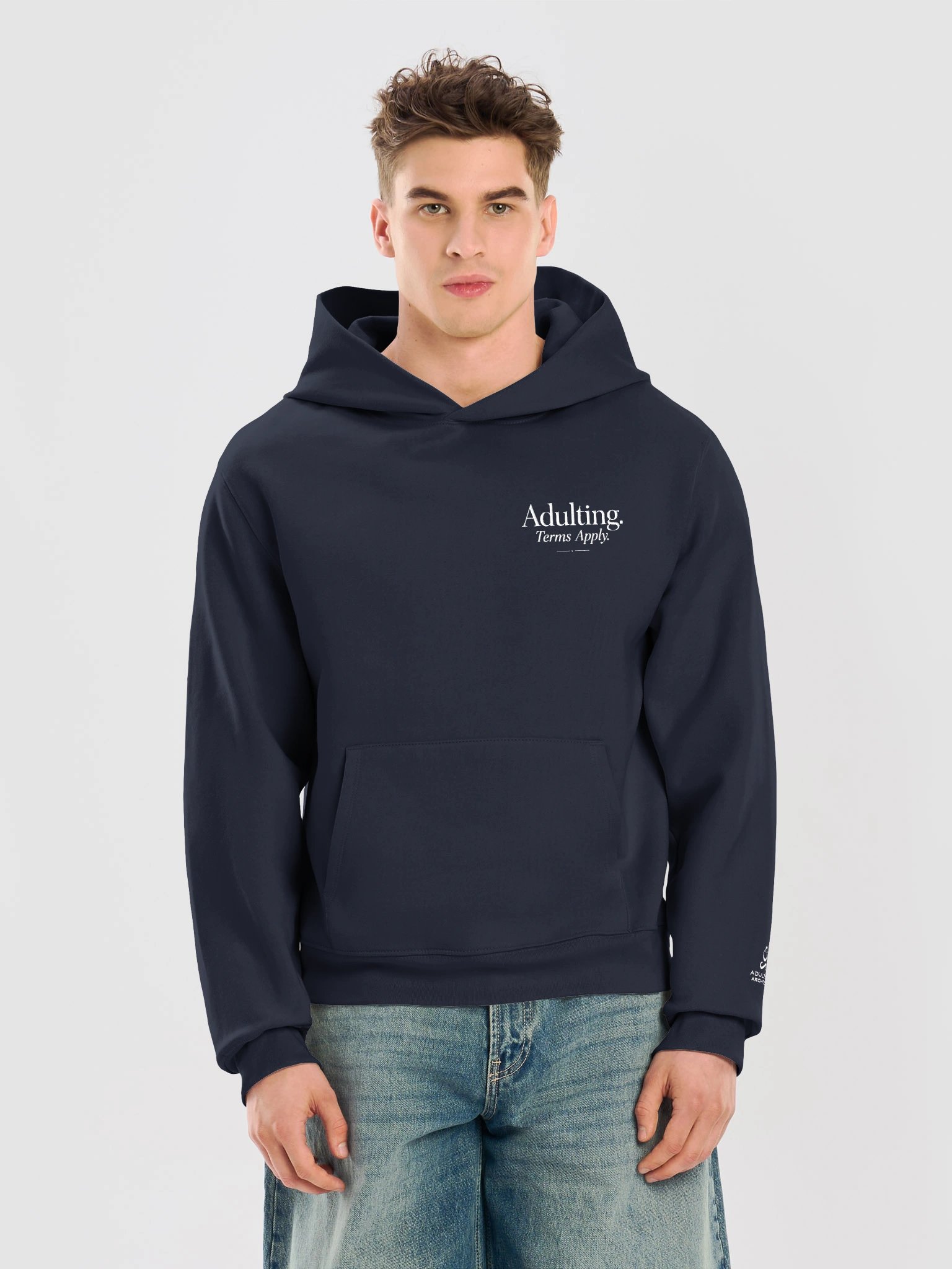 “Adulting. Terms Apply.” — Bella+Canvas Unisex Oversized Midweight Hoodie product image (5)