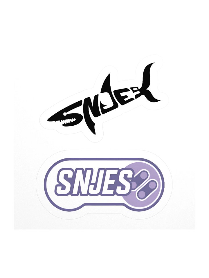 SNJES Dual Logo Kiss Cut Stickers product image (2)