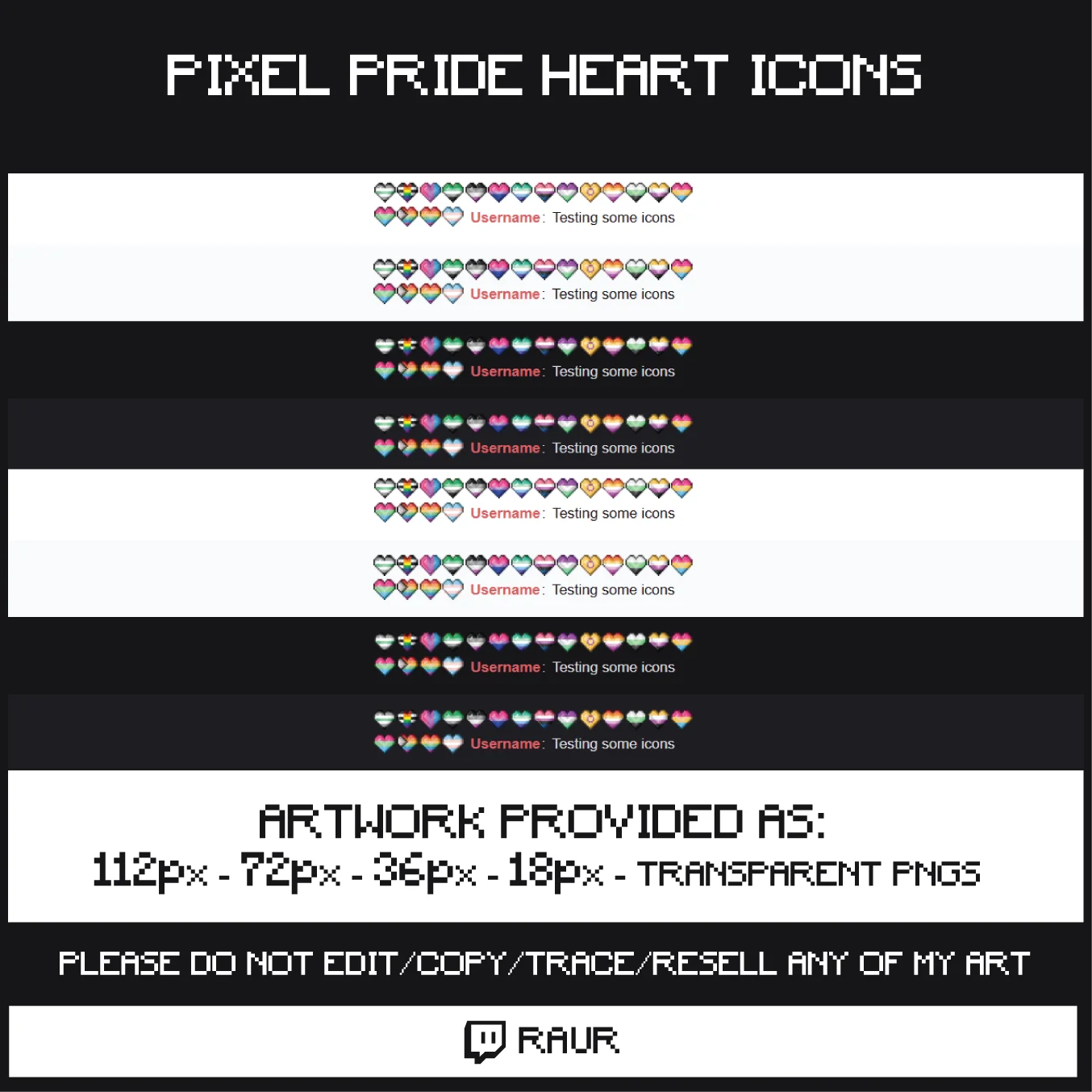 Twitch Pixel Pride - Sub/Bit Badges & Emotes product image (2)