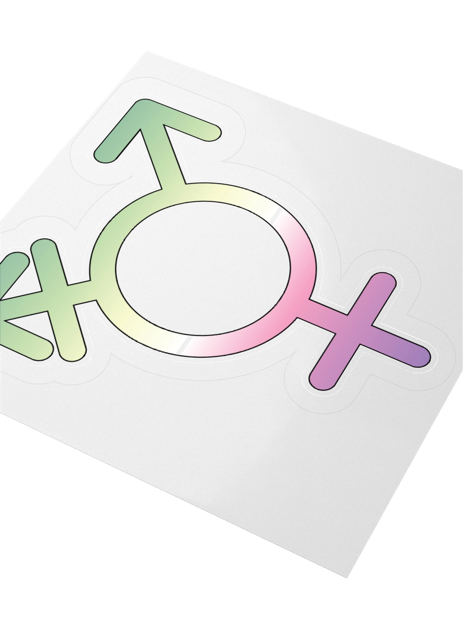 Genderfae Transgender Symbol Sticker product image (8)