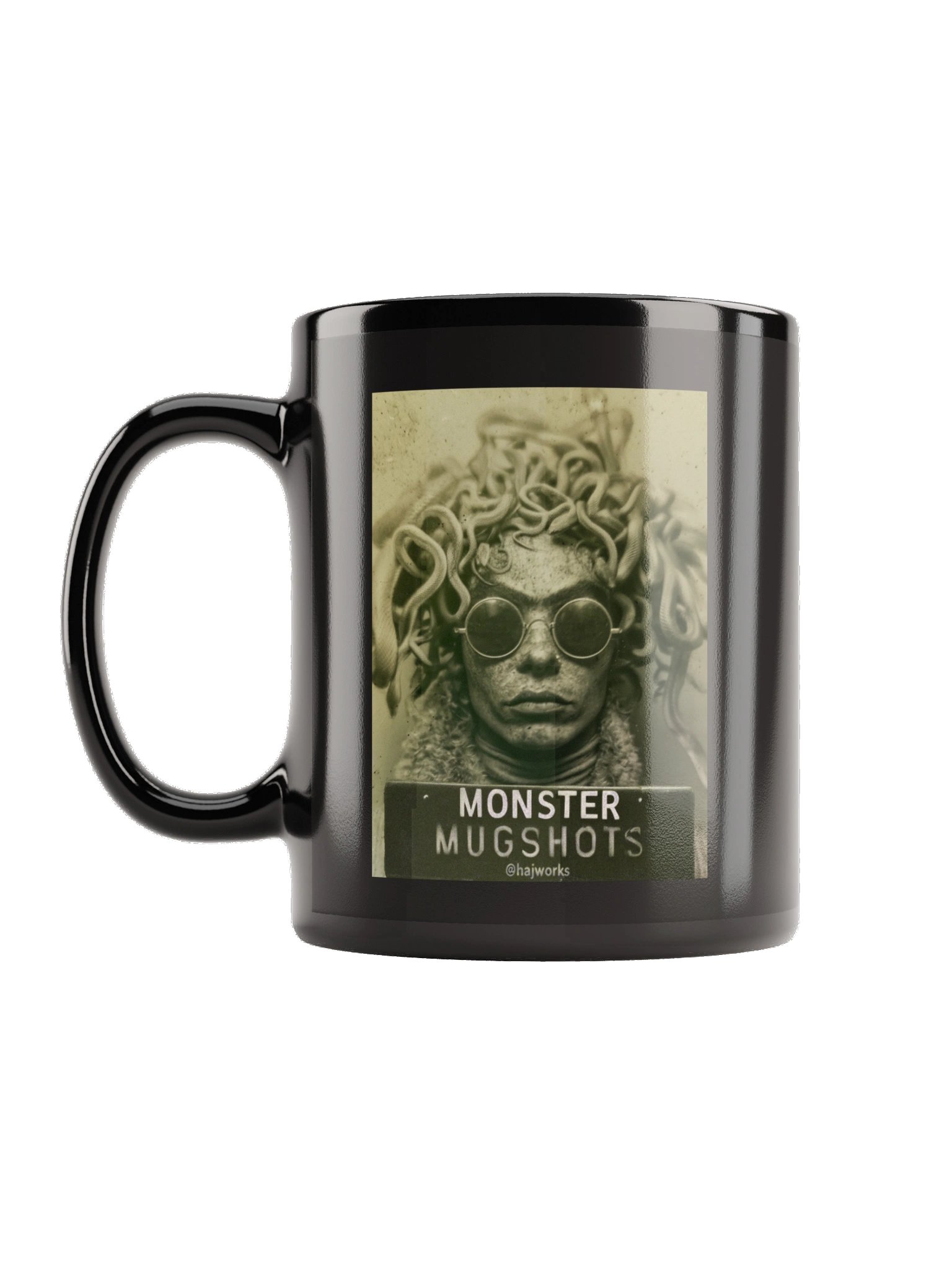 Monster Mugshots No. 009 - Black Ceramic Mug product image (1)
