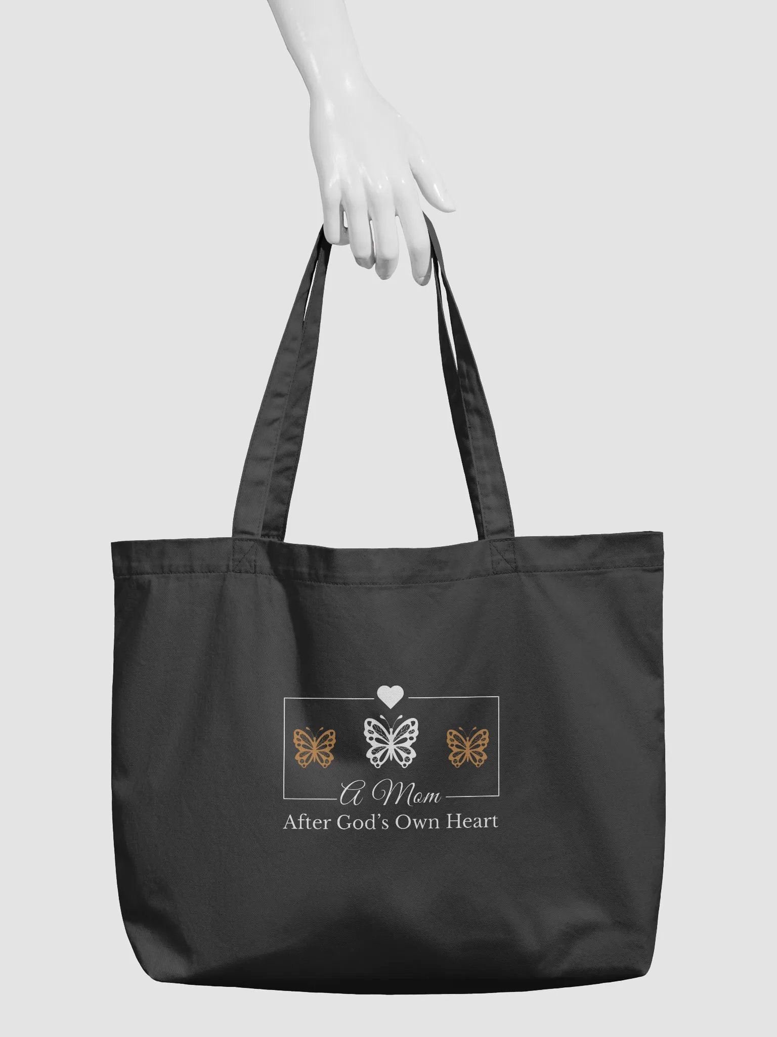 God`s Heart Mom, Eco Tote Bag. product image (4)