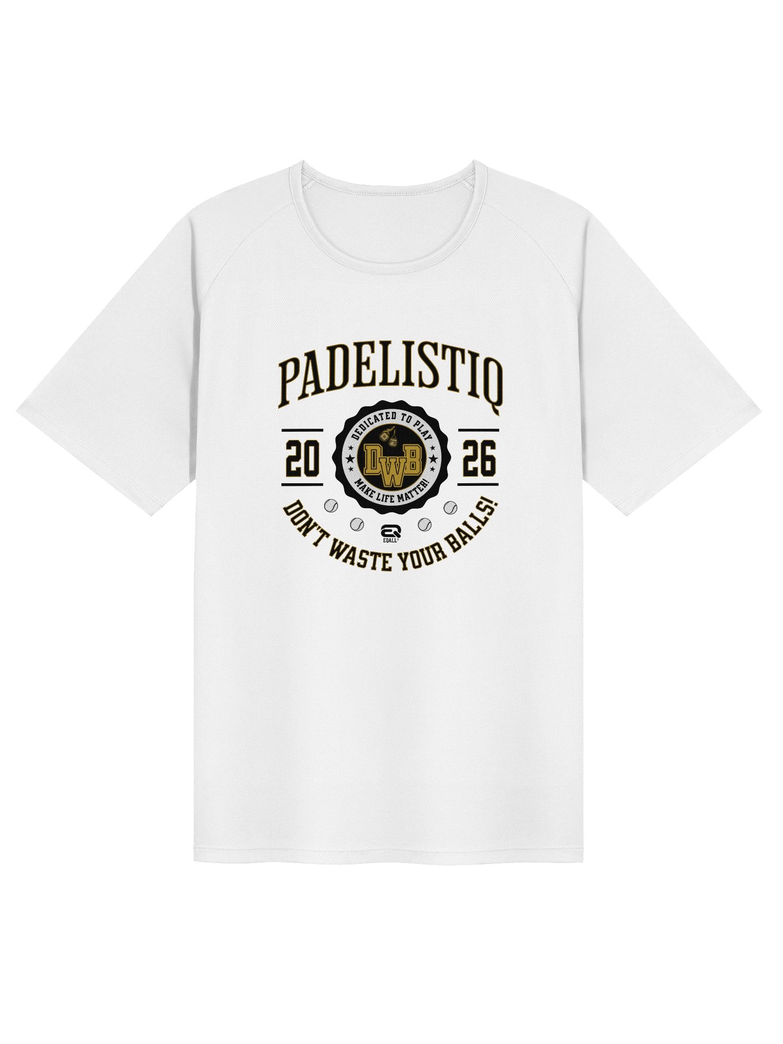 Unisex Sports Jersey EQALL® PADELISTIQ Academy_White / Black product image (1)