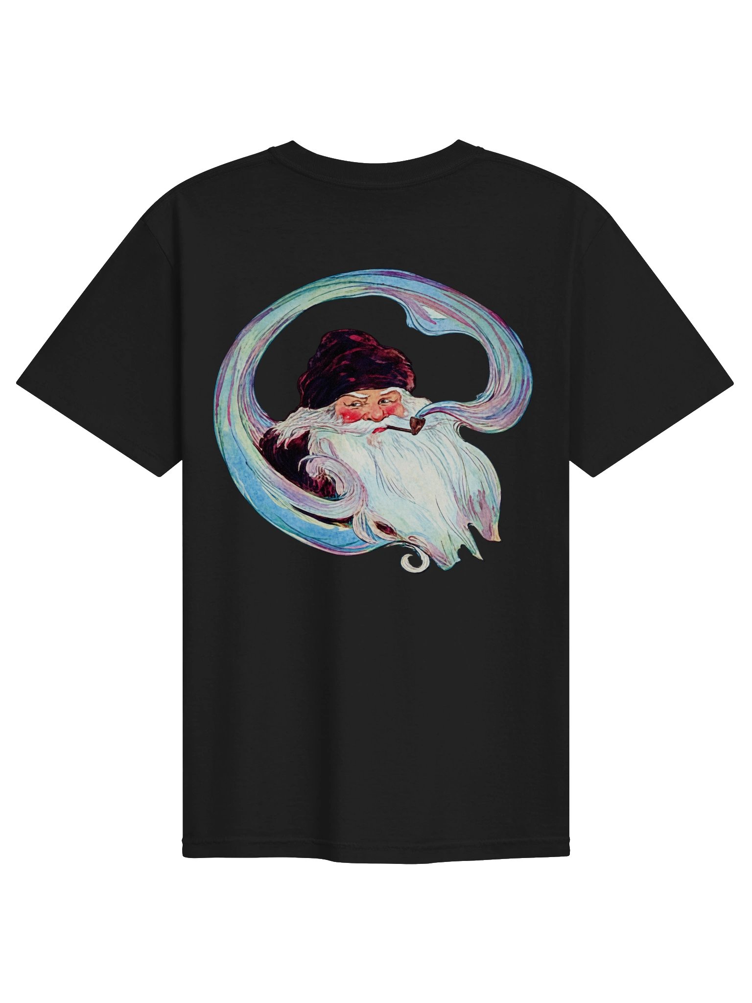 Santa Smoking Pipe Heavyweight Tee product image (1)