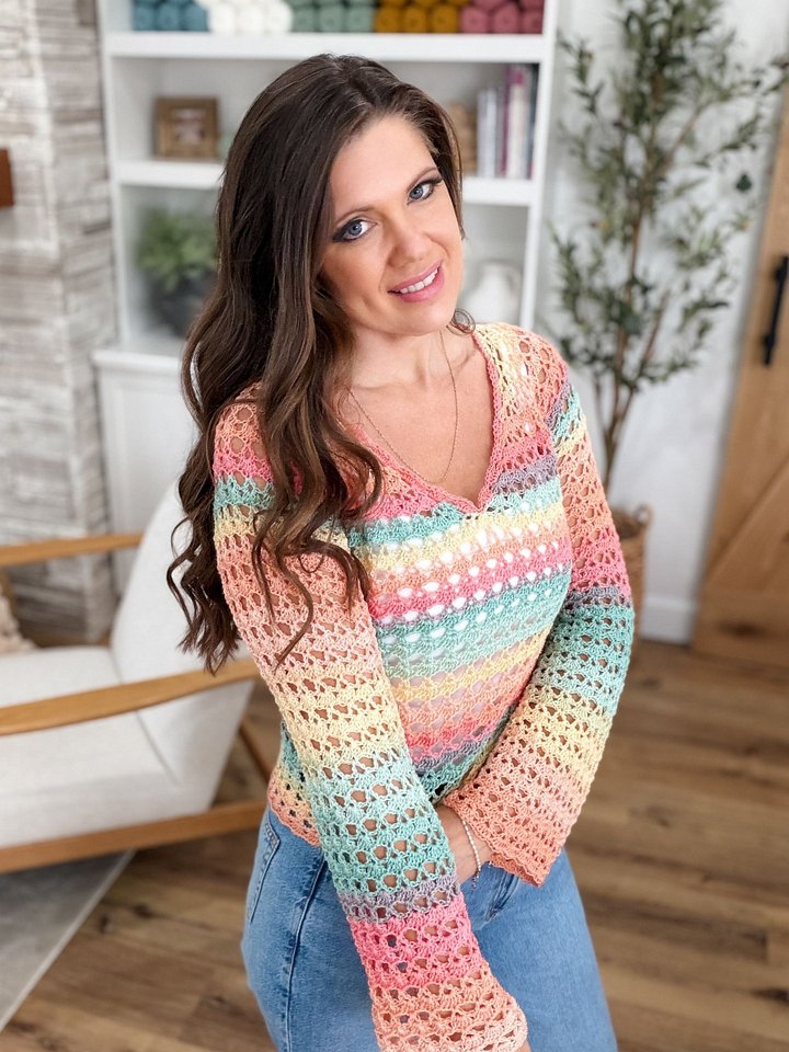 Selene Shell Stitch Top Crochet Pattern product image (2)