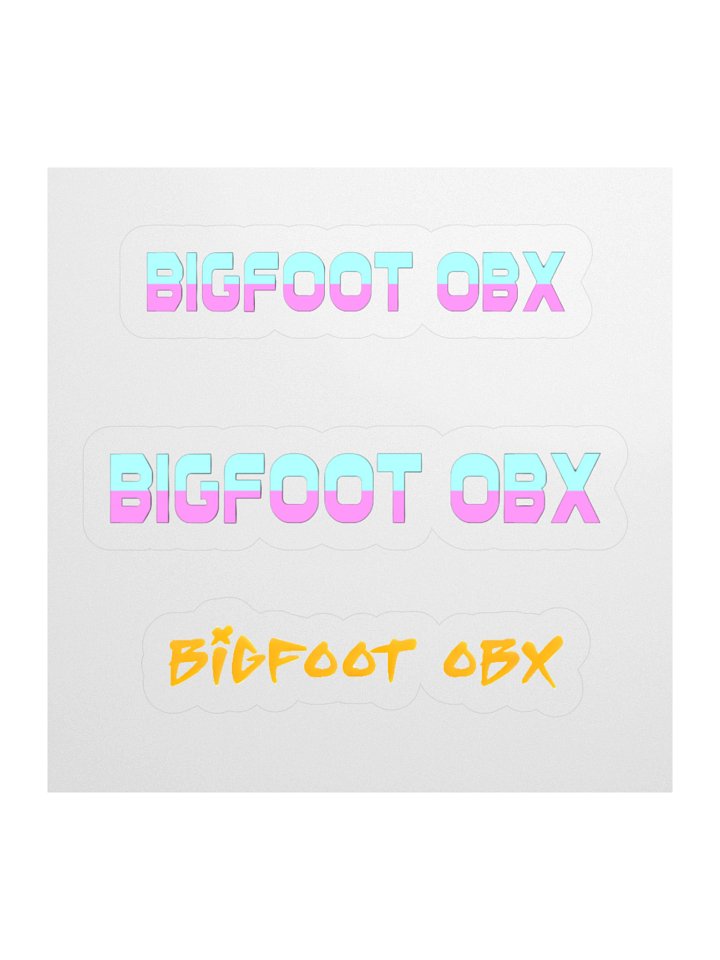 Destination Bigfoot Bronco Bigfoot OBX Logos Decals (Multiple Sizes Available) product image (1)