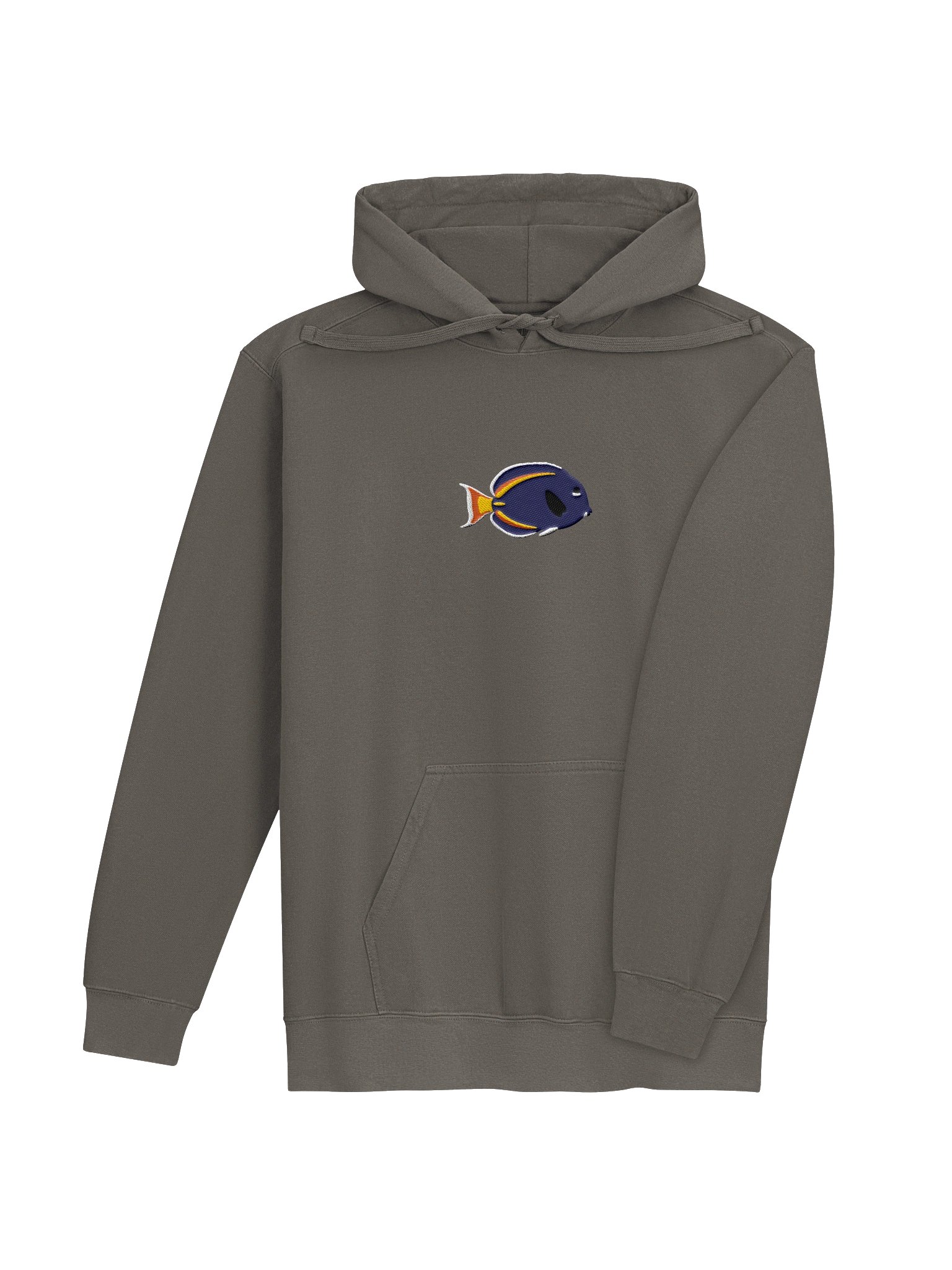 Hybrid Gold-Rim Tang Embroidered Premium Hoodie | Saltwater Reef Aquarium Fish & Marine Life Apparel product image (7)