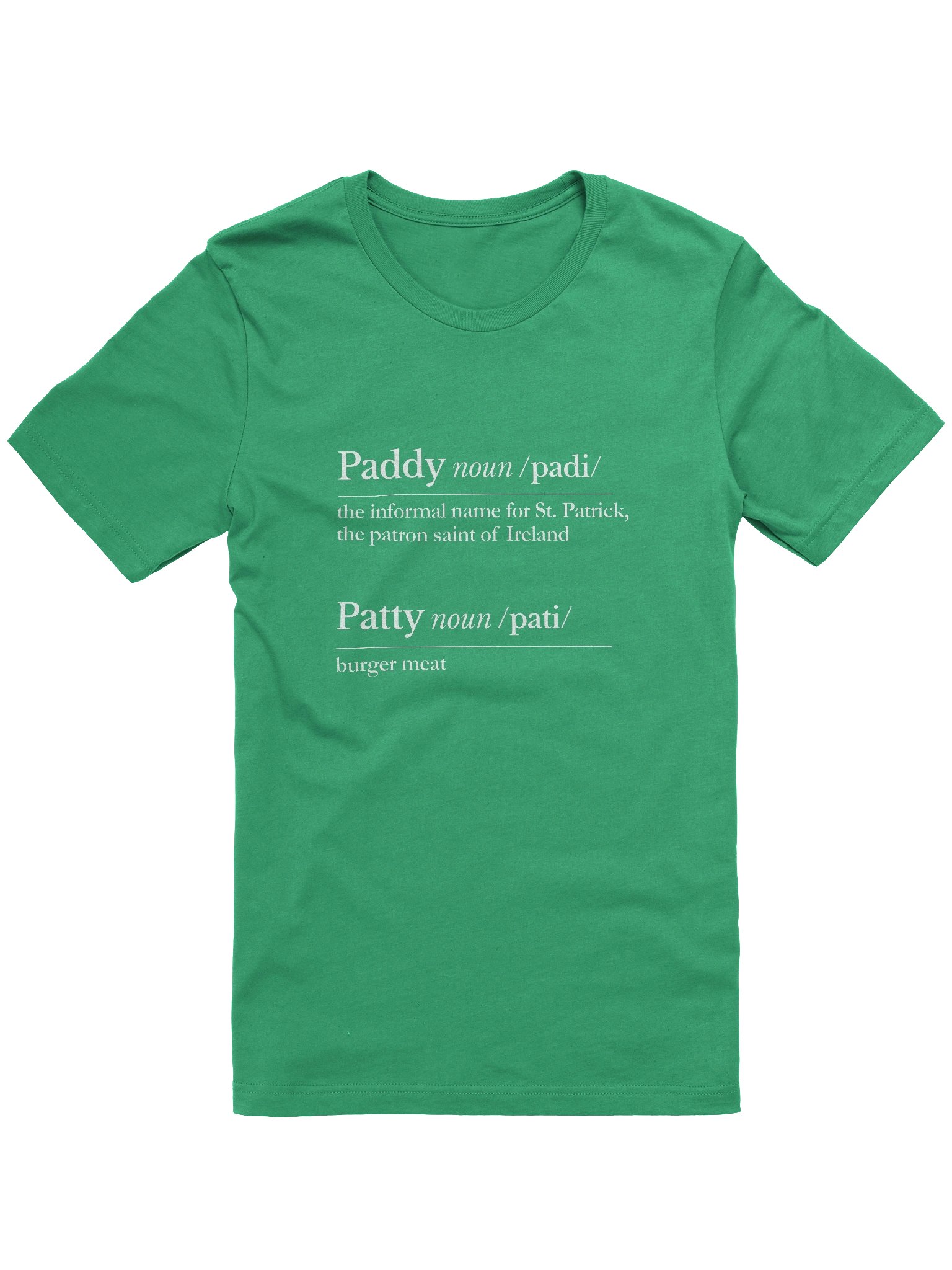 Paddy Not Patty - White Design product image (1)