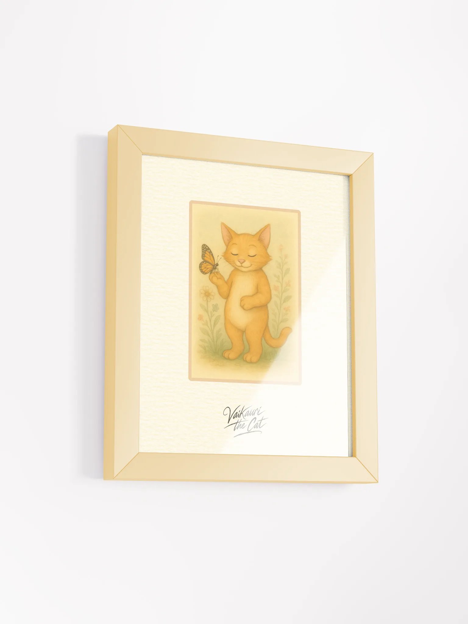Vaikauri the Cat - Framed Matte Artprint product image (3)