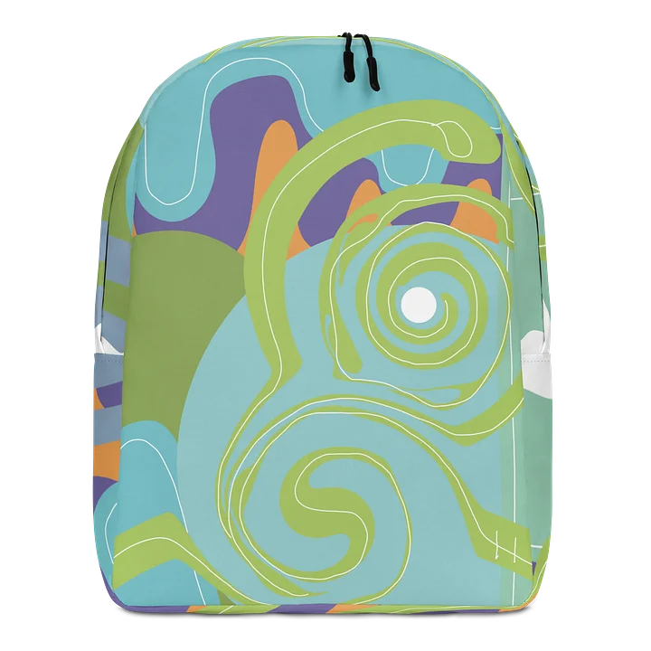 „Swirl of Colors“ – Urbaner Alltagsrucksack mit buntem Psychedelic-Print product image (1)