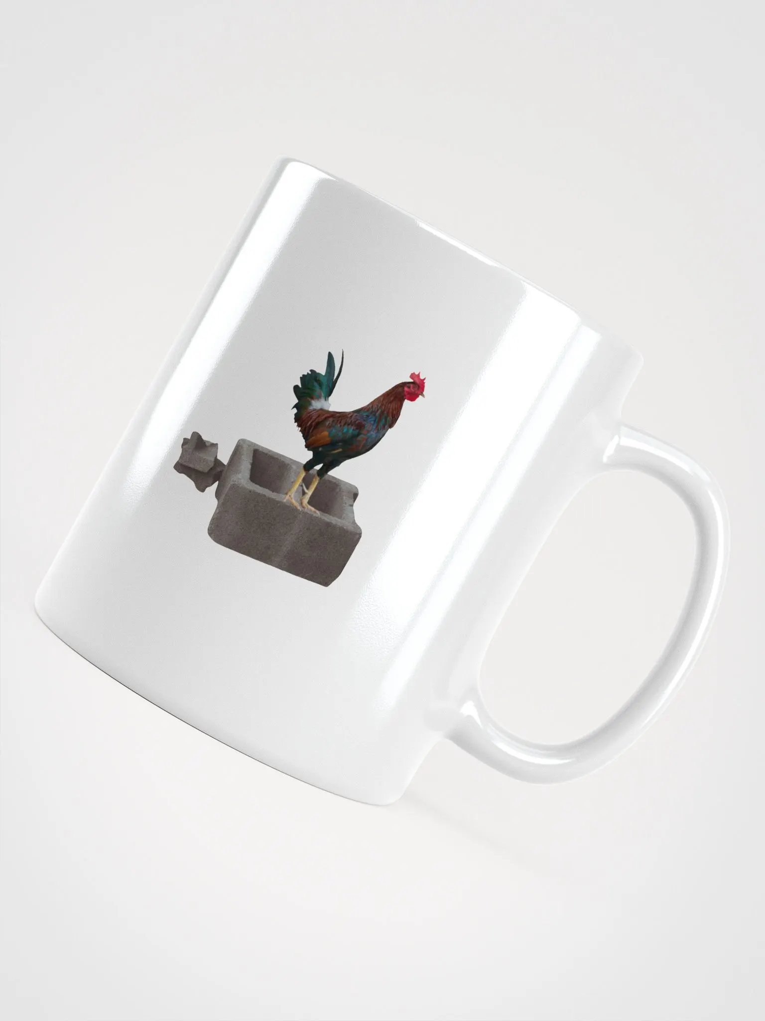 Rooster King White Glossy Mug product image (11)