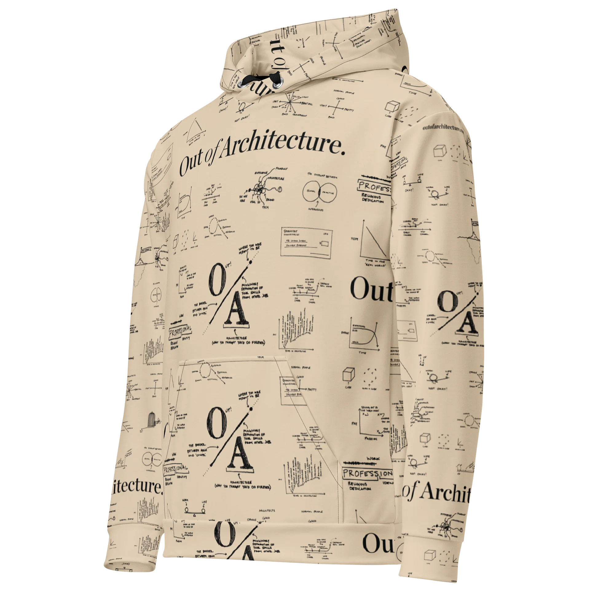 Doodle Hoodie - Cream product image (2)