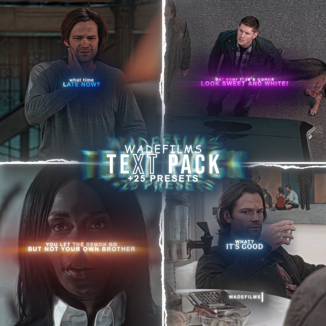 WADEFILM TEXT PACK product image (1)