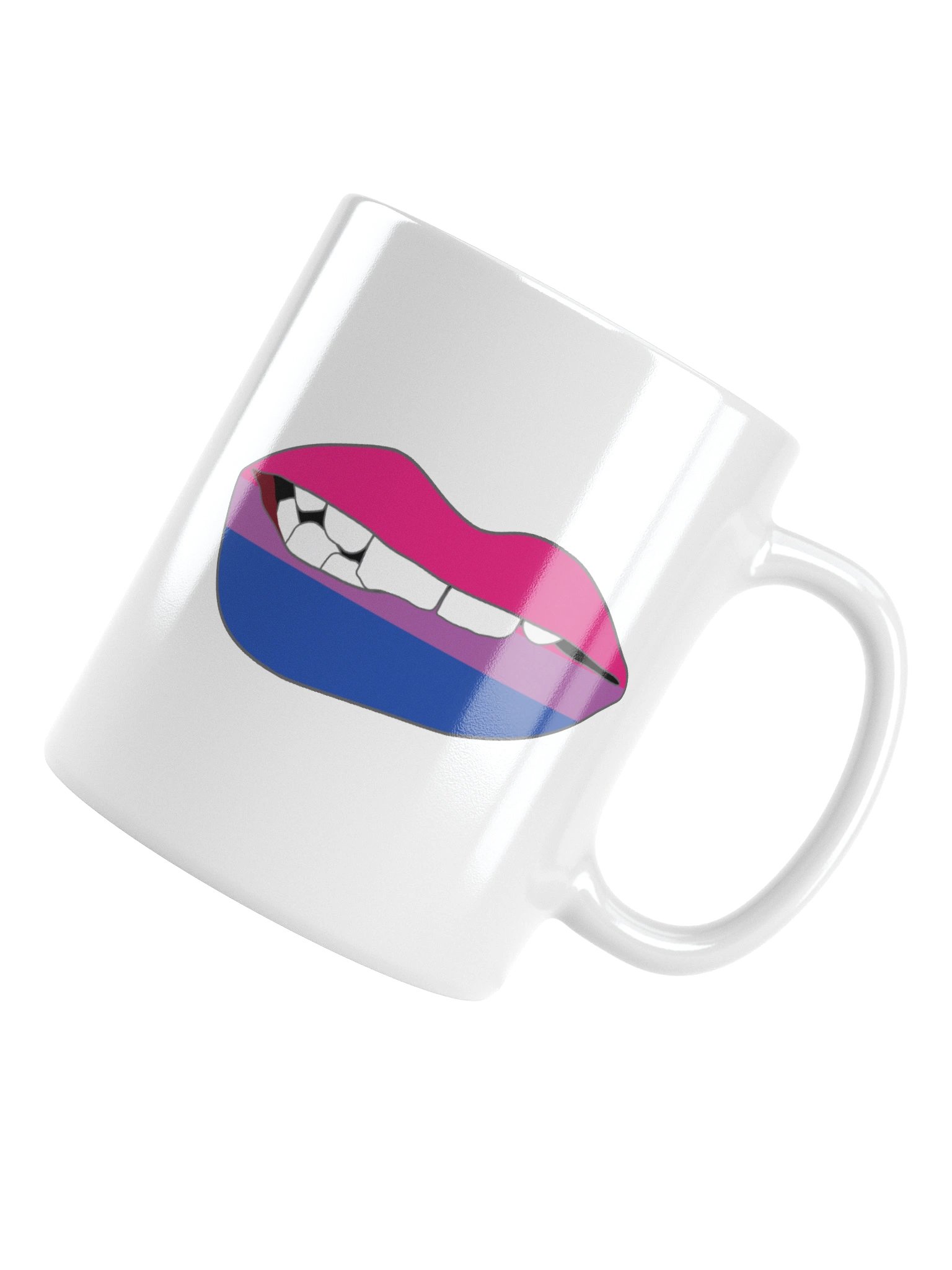 Bisexual Pride Flag Biting Lips Mug product image (4)