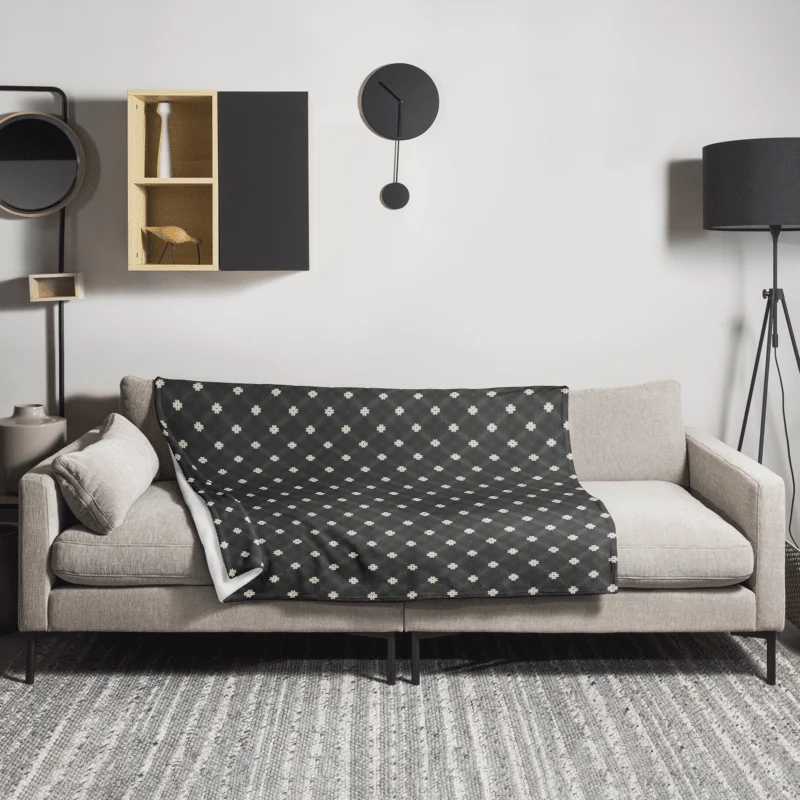 Diagonal Dot Grid Throw Blanket product image (2)