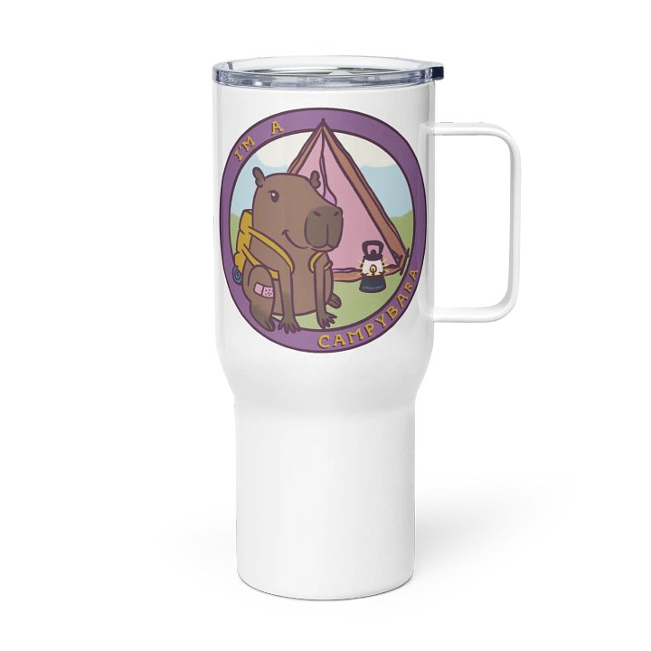 large travel mug : campybara logo product image (2)