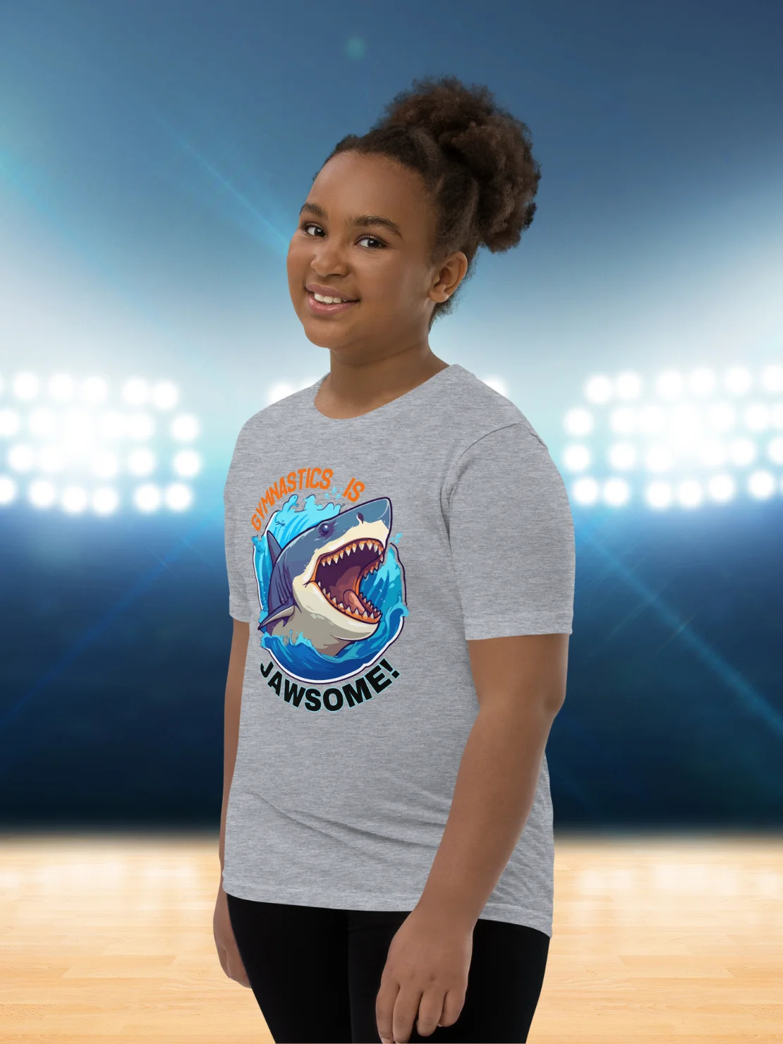 Gymnastics is Jawsome Boys Shark T-Shirt product image (7)