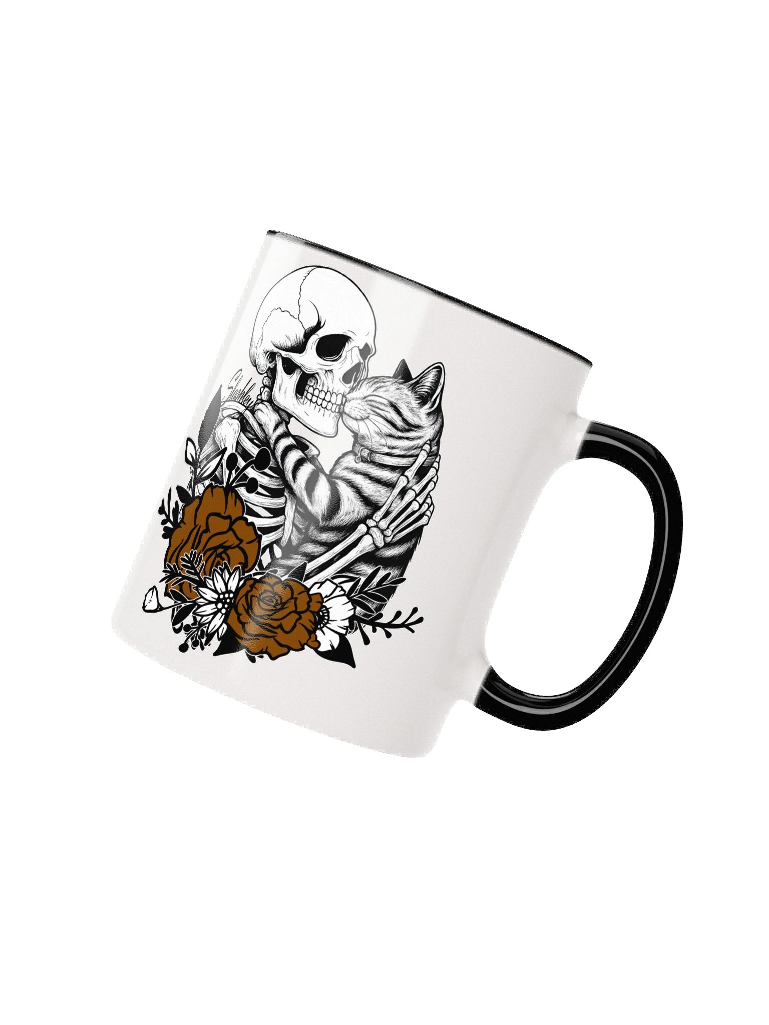 Cat and Skeleton mug product image (2)