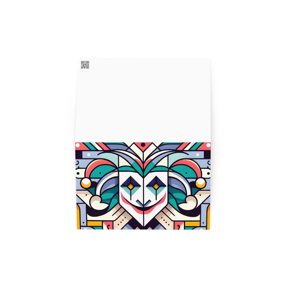 Abstract Joker Face Blank Card product image (2)