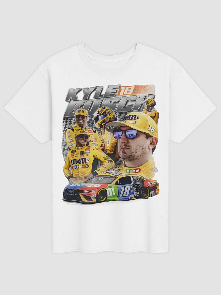 Vintage Kyle Busch 18 M&Ms Racing Shirt Bootleg Style product image (2)