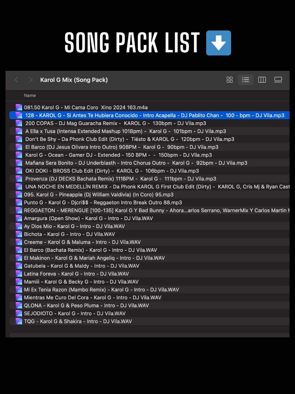 Karol G Mix – Song Pack product image (2)
