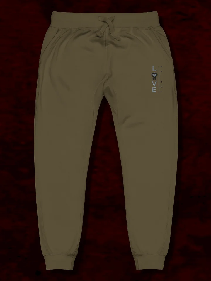L2A 2025 Drab Slim Embroidered Fleece Joggers product image (1)