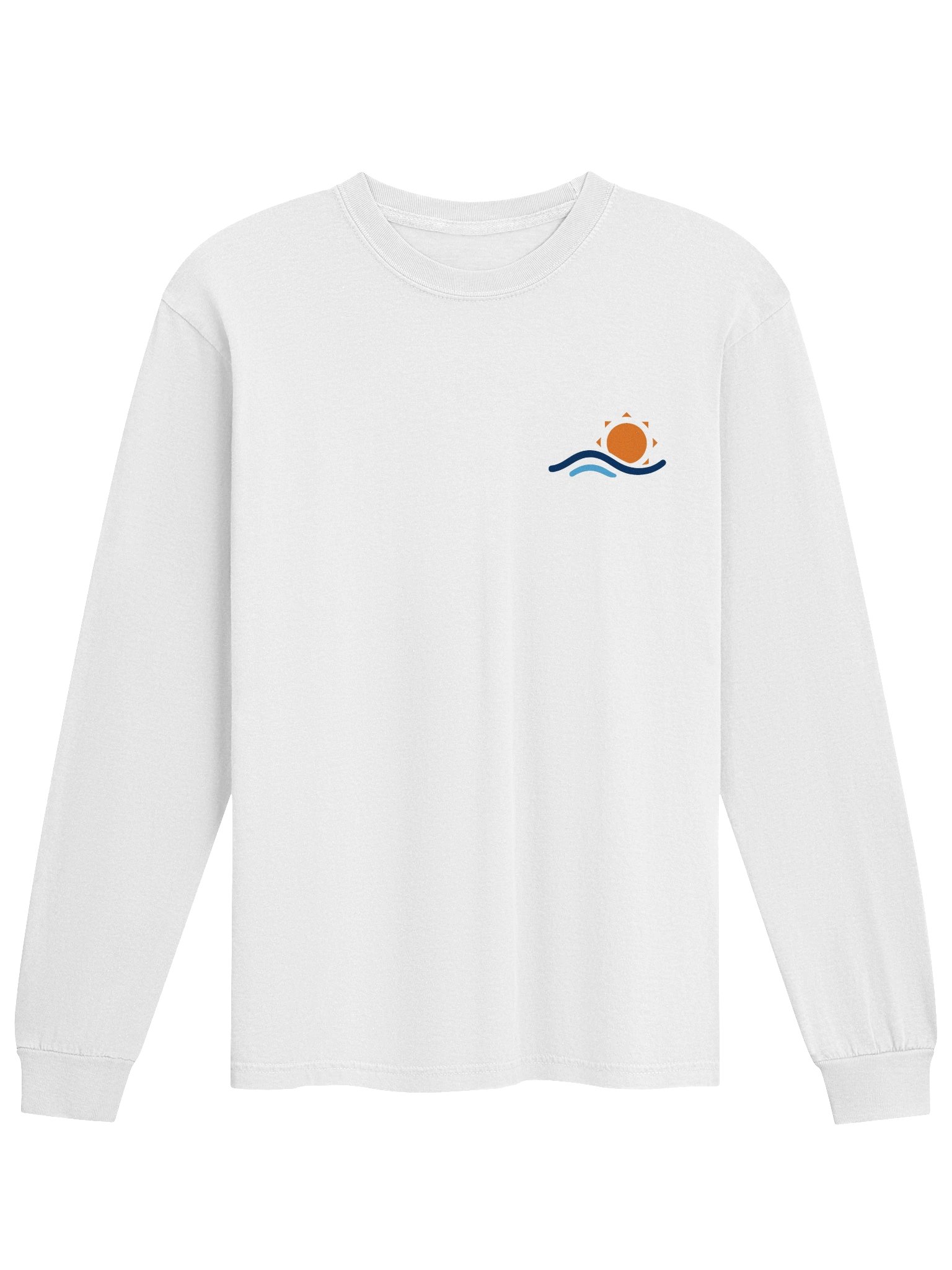 Front Pocket Logo and Full Back Graphic Long Sleeve (Dark Logo) product image (1)