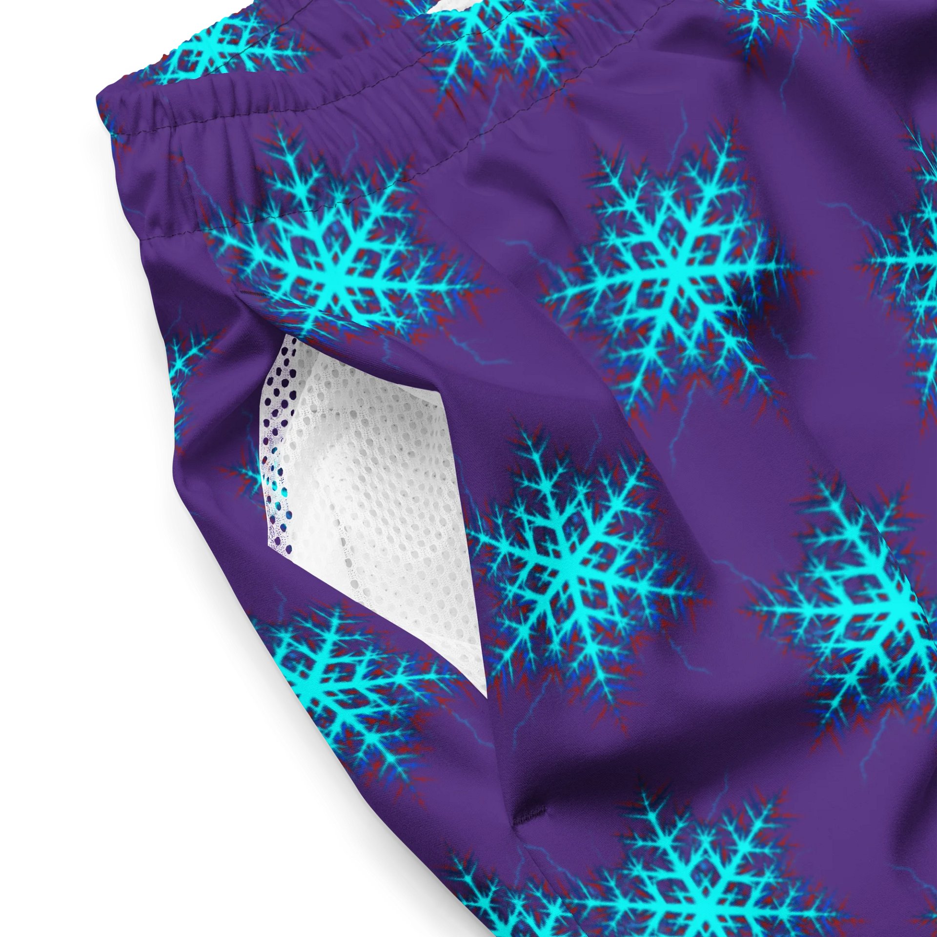 WICKED WINTERS ELECTRIC SNOWFLAKE SWIM SHORTS product image (4)