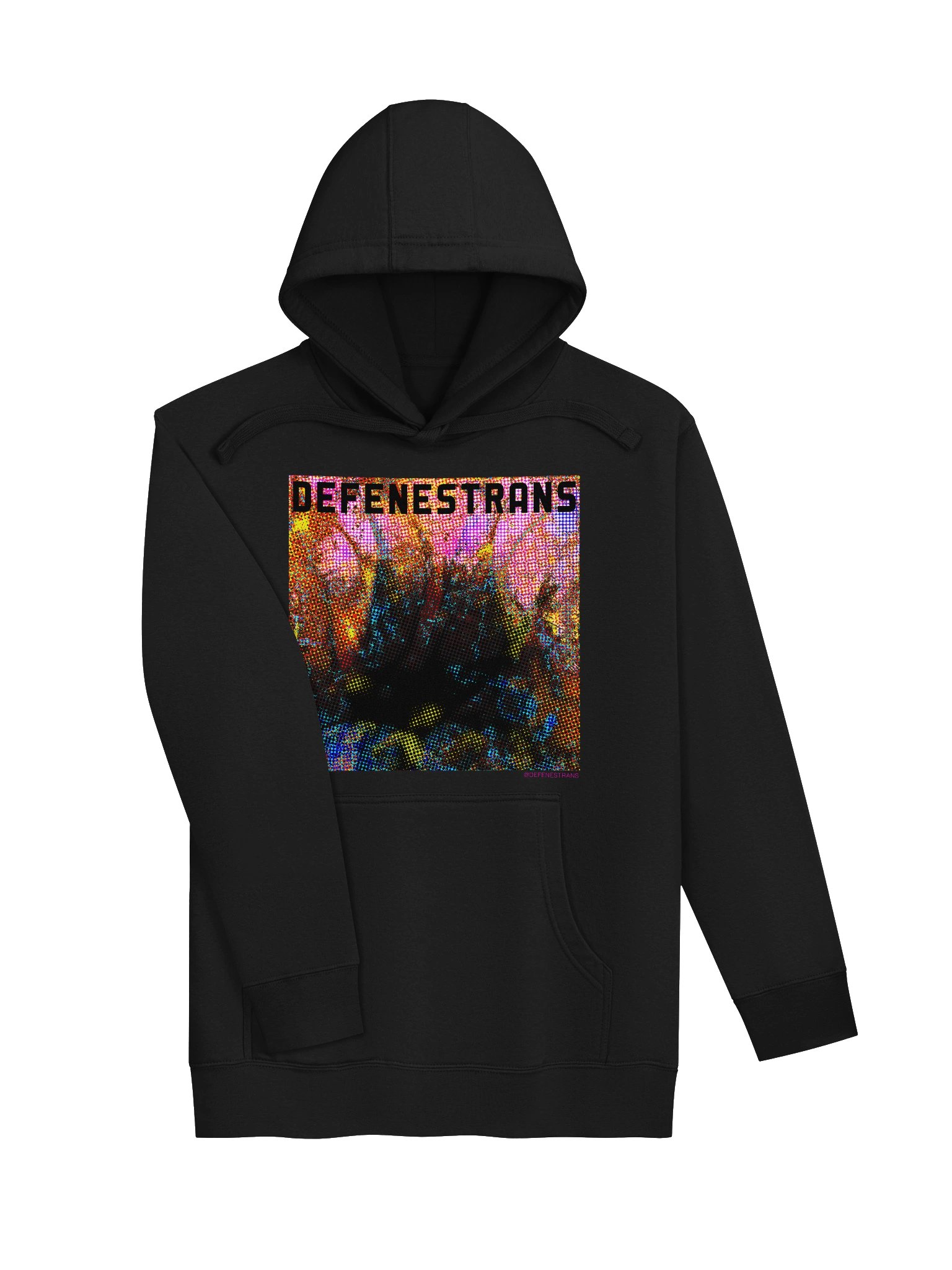 Defenestrans "glow" logo hoodie product image (3)