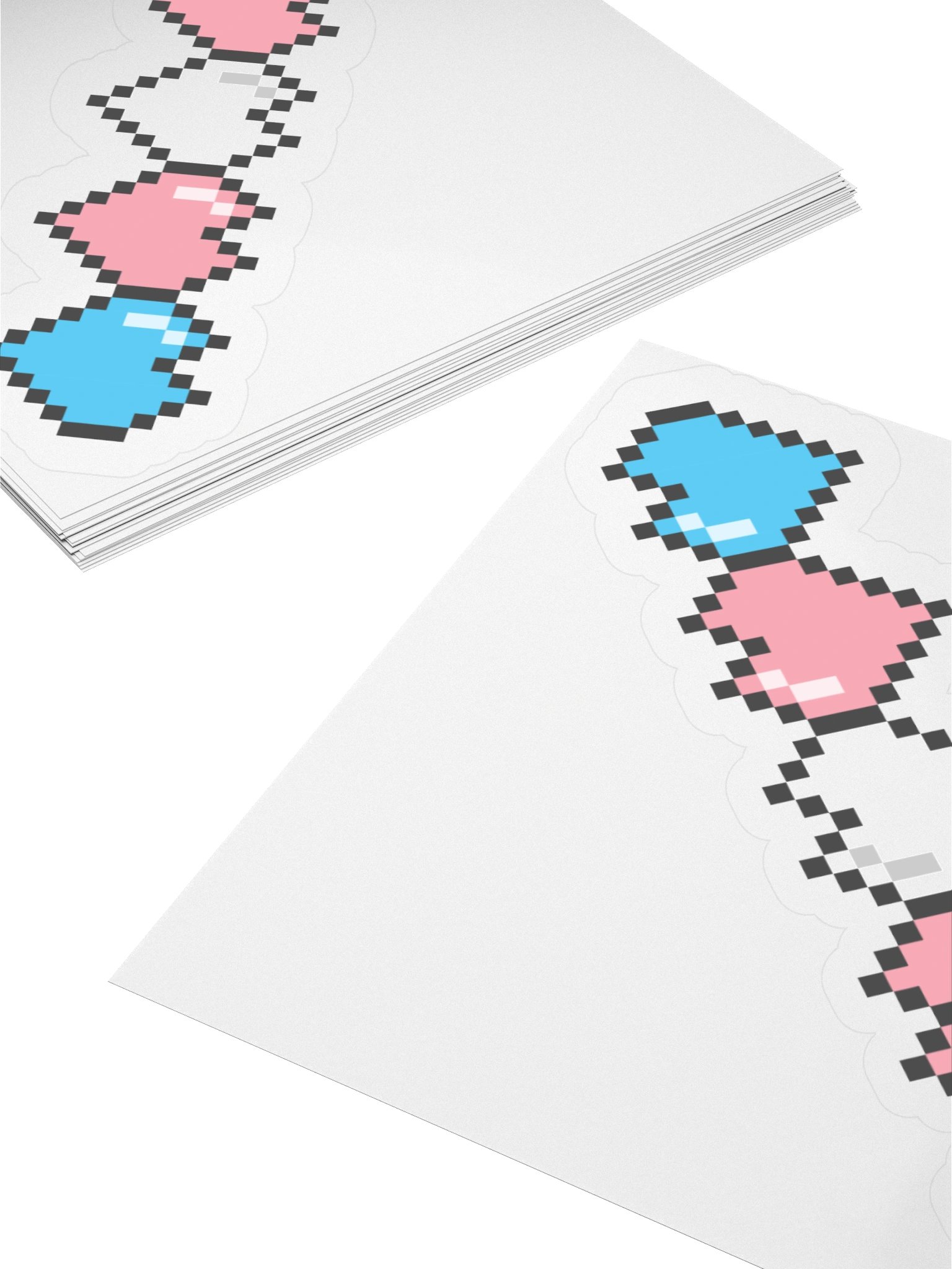 Trans Pixel Hearts Sticker product image (13)