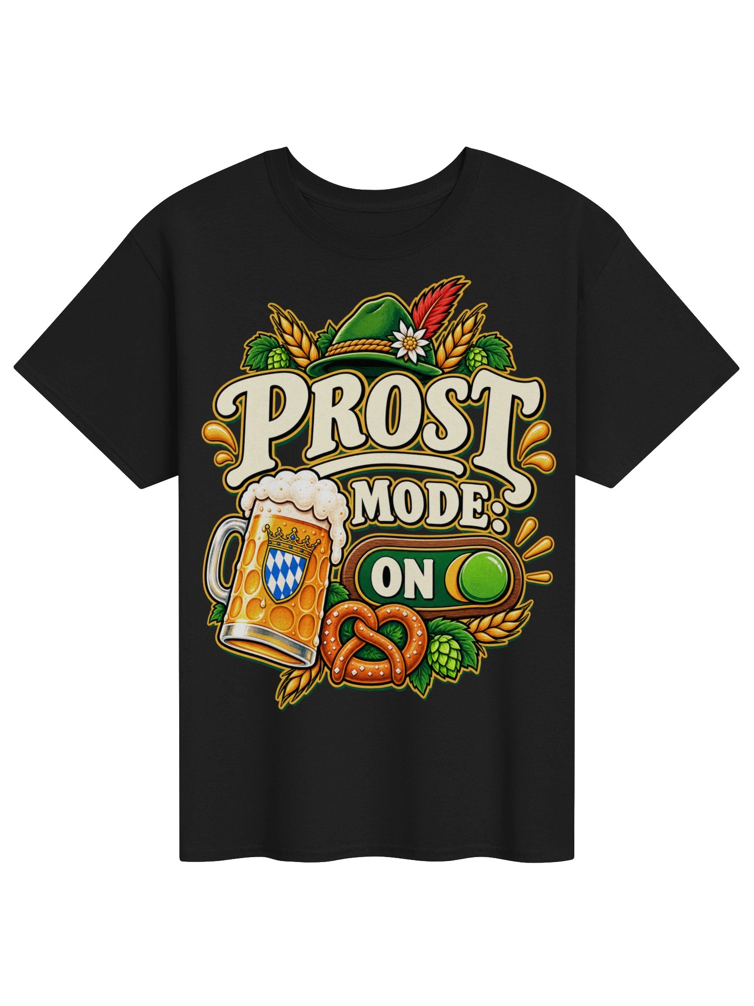 Prost Mode On Funny Oktoberfest Beer Vintage Tee product image (7)