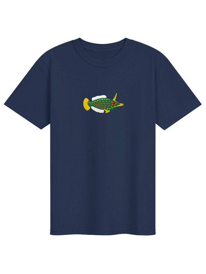 Orange-Spotted Filefish Embroidered Shirt | Reef Aquarium Fish Embroidery Tee | Saltwater Marine Fish Apparel product image (9)