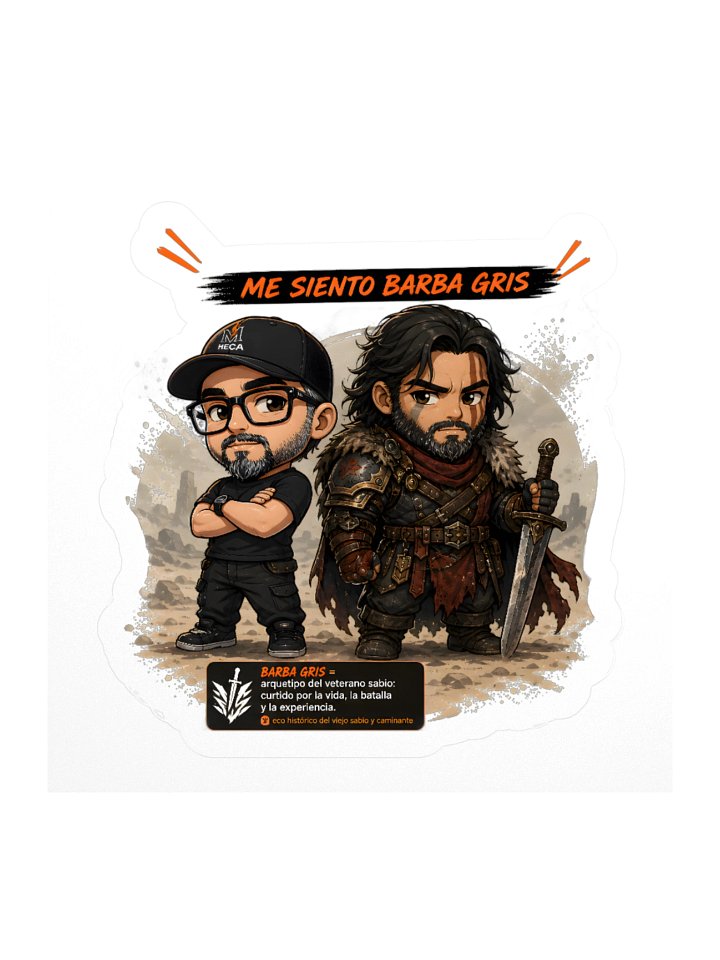HECA Viking Sticker XL — Barba Gris product image (2)