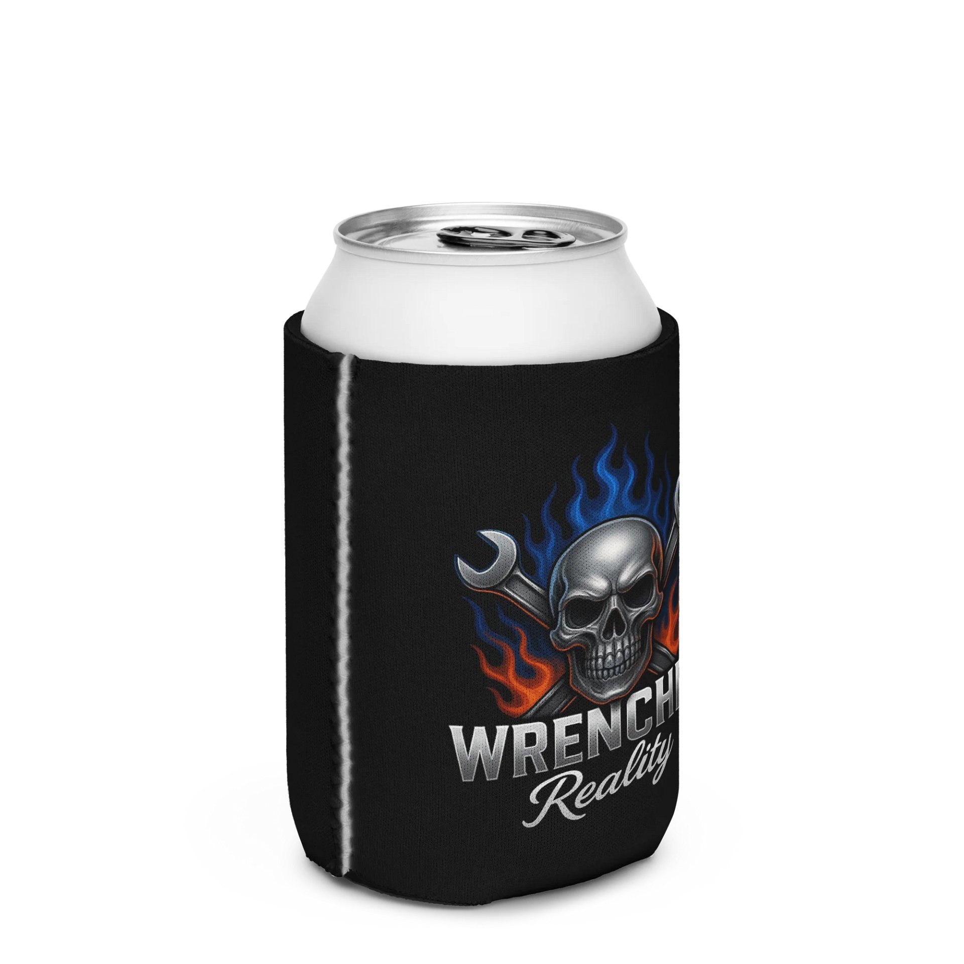 Flaming Skull Wrench Can Cooler product image (3)