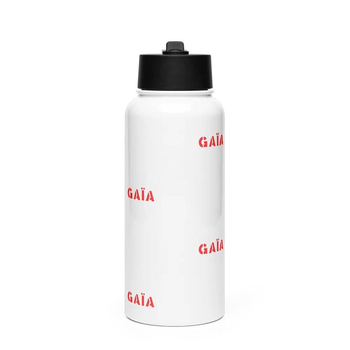 GAIA Red Pattern Stainless Steel Water Bottle product image (1)