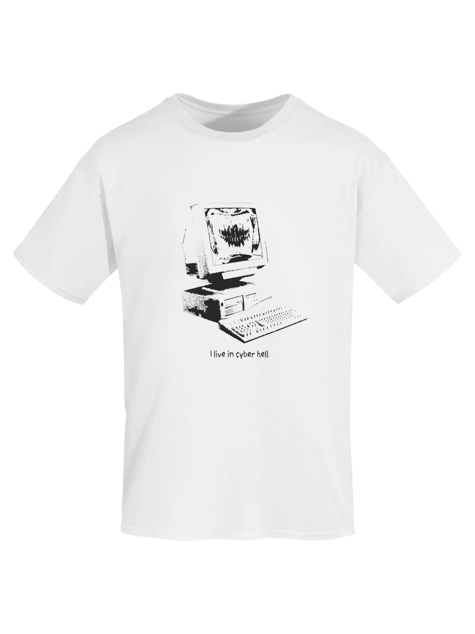 Cyber Hell White Tee product image (5)