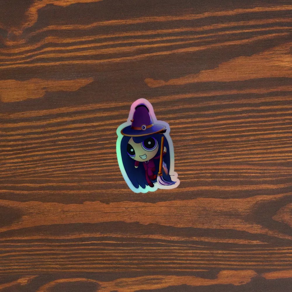 Witchy holographic sticker product image (3)