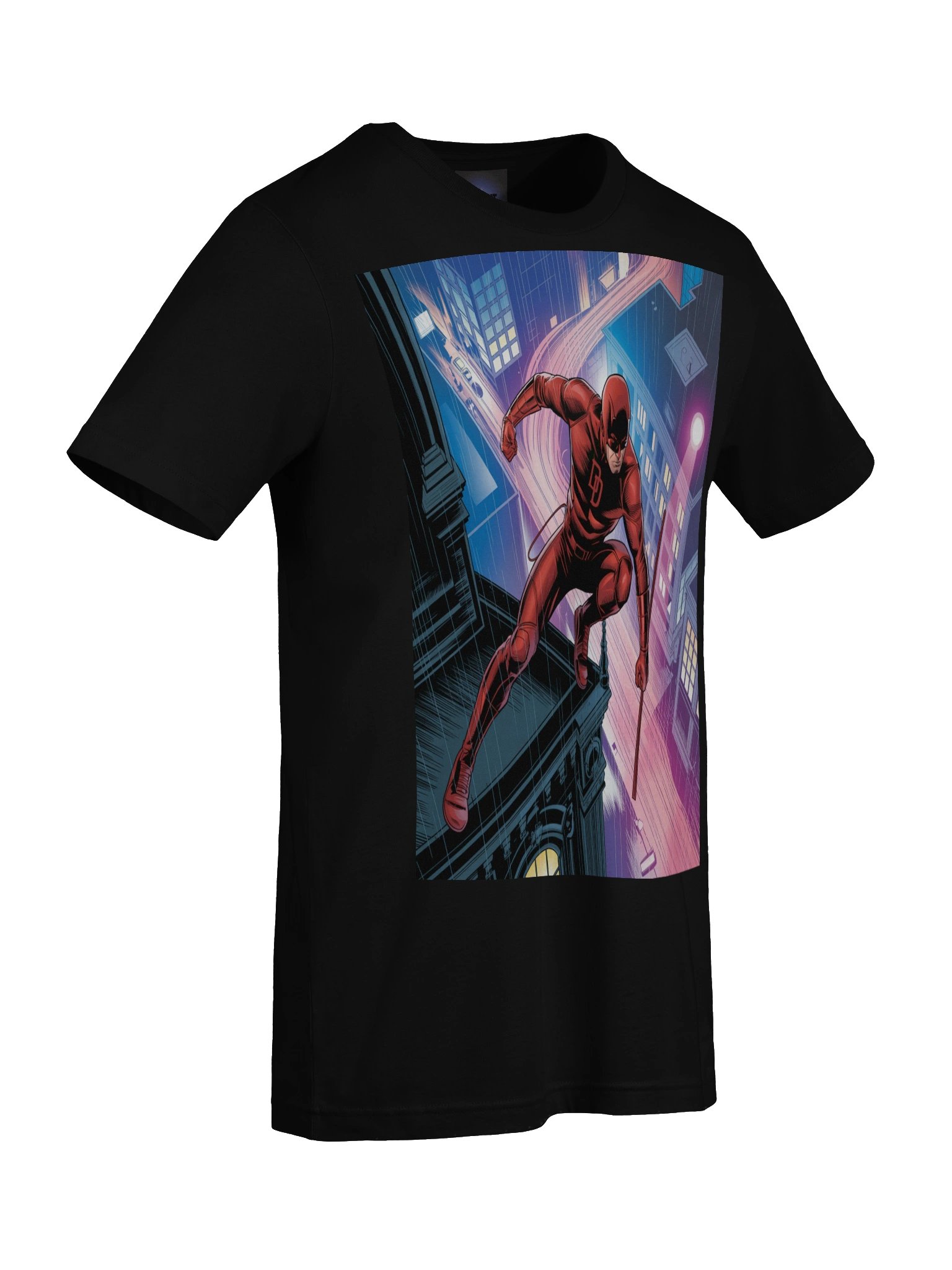Daredevil's Neon Leap – Premium Supersoft T-Shirt product image (9)