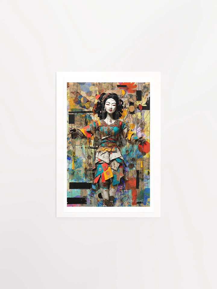 'Geisha' by Edward Martin: Mixed Media Collage Print...Fantasy Marionette Series product image (7)
