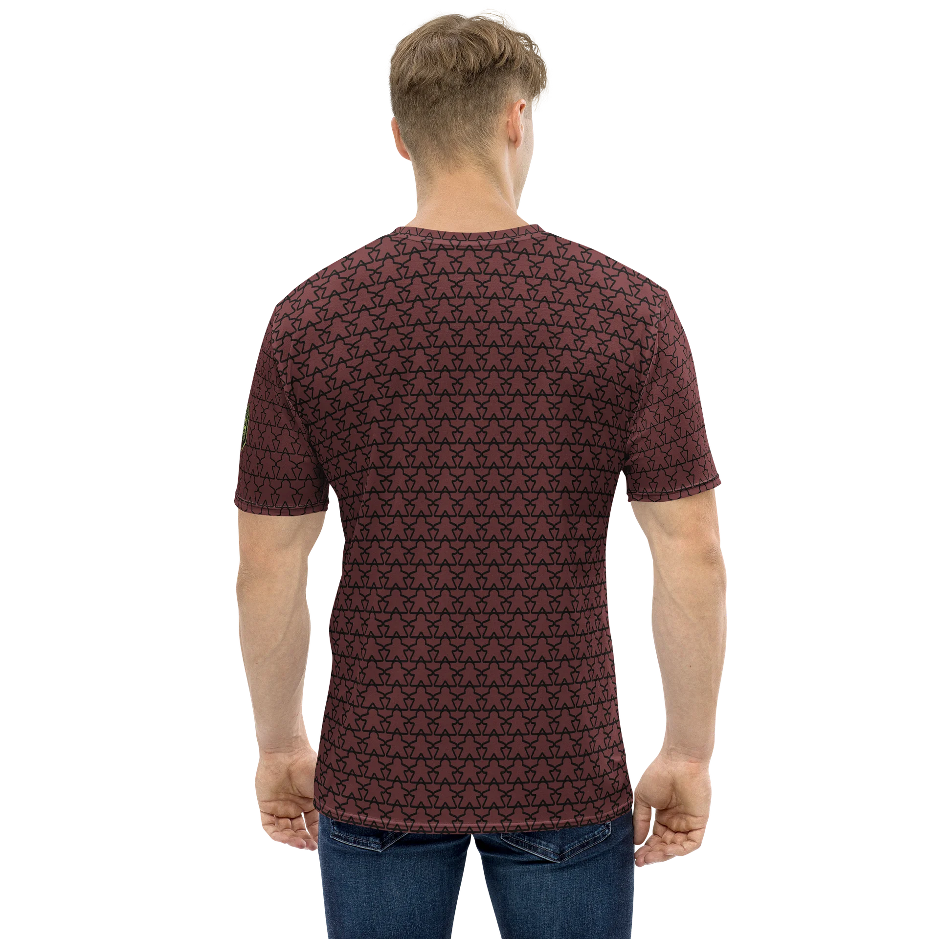 The All-Over Meeple T-Shirt - Autumn Red product image (3)
