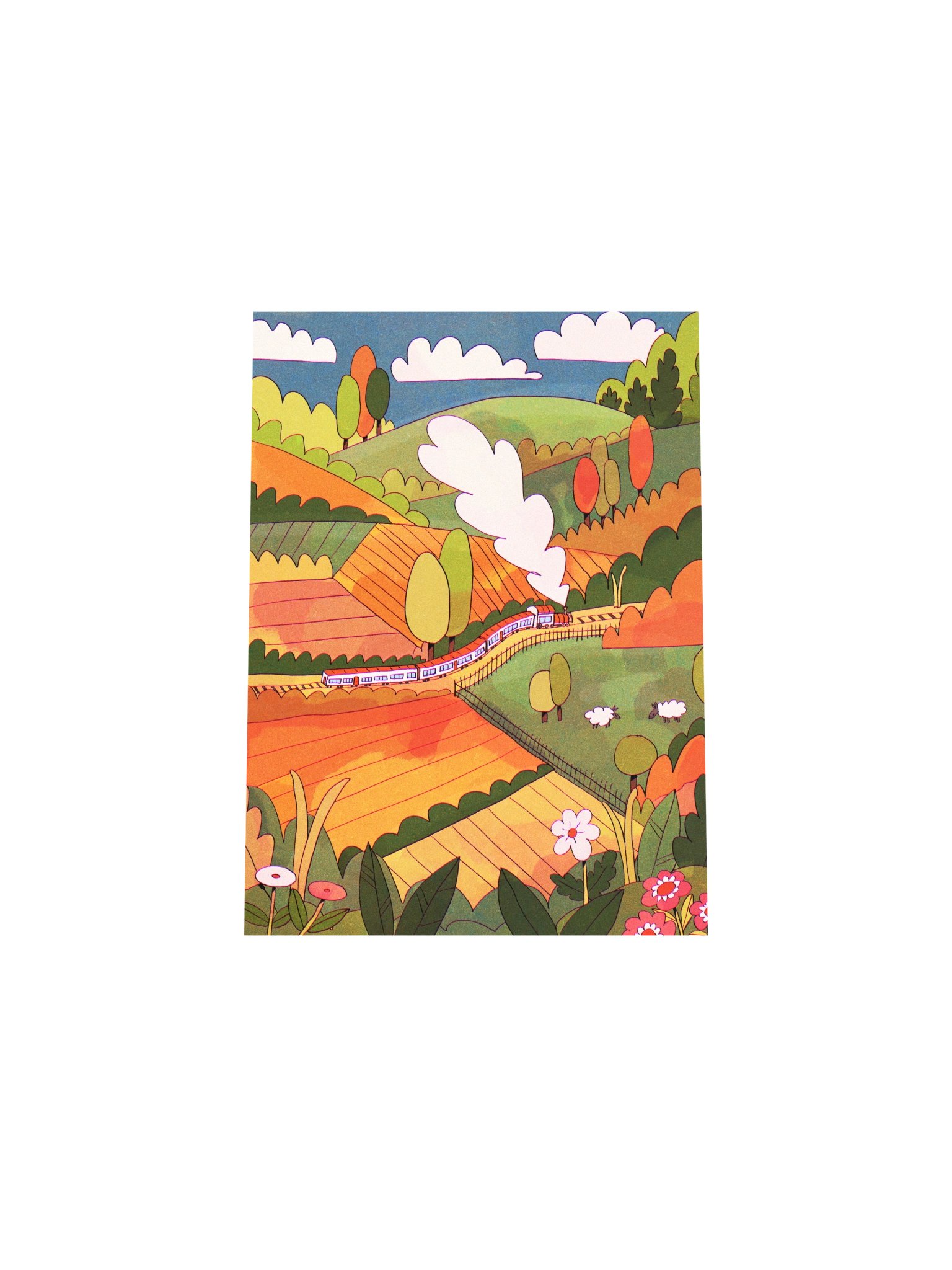 Train in the Night - Print product image (5)