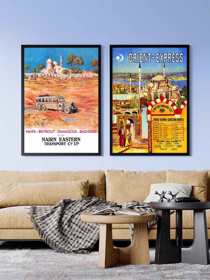 Haifa, Beirut, Damascus, Baghdad. Israel, Palestine, Lebanon, Syria, Iraq. 1931 — retro travel poster, vintage travel art print product image (2)