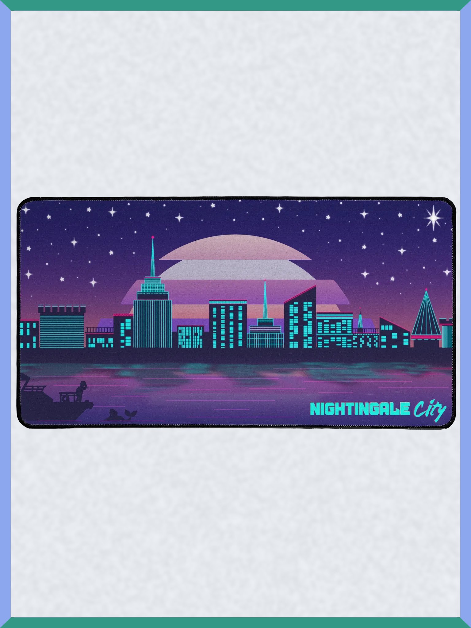 Nightingale City - 15.5" x 31.5" Desk Mat product image (3)