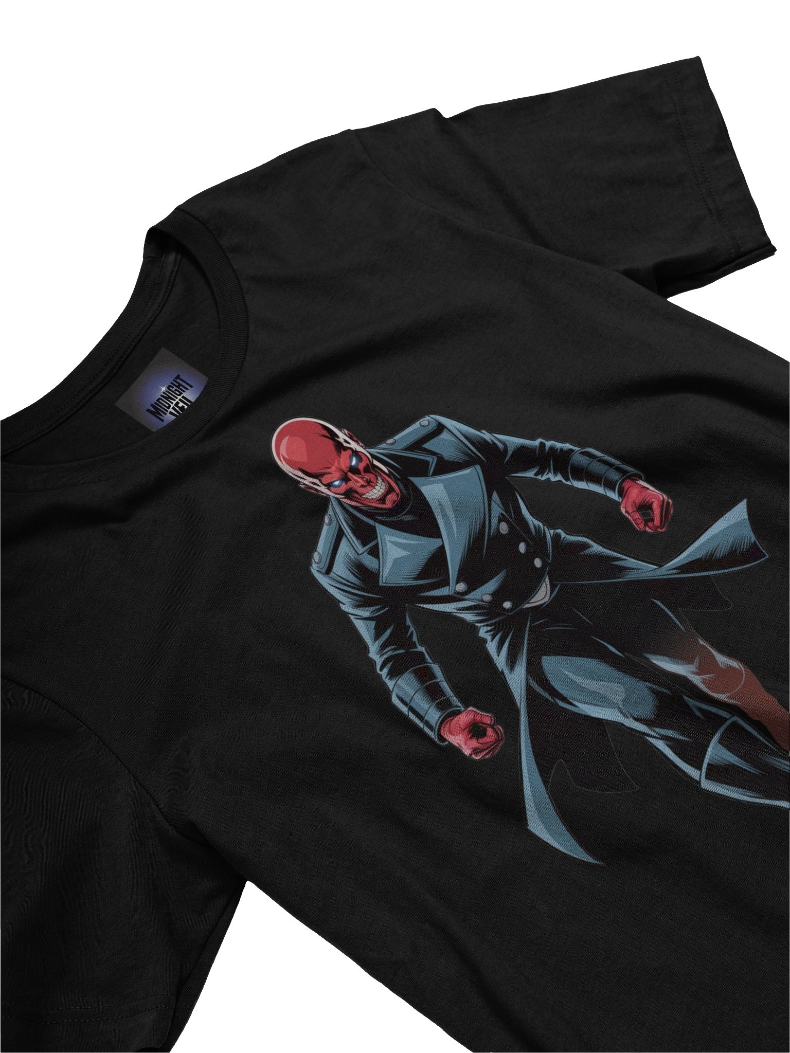 Scarlet Stride: Red Skull Supersoft Graphic T-Shirt product image (5)