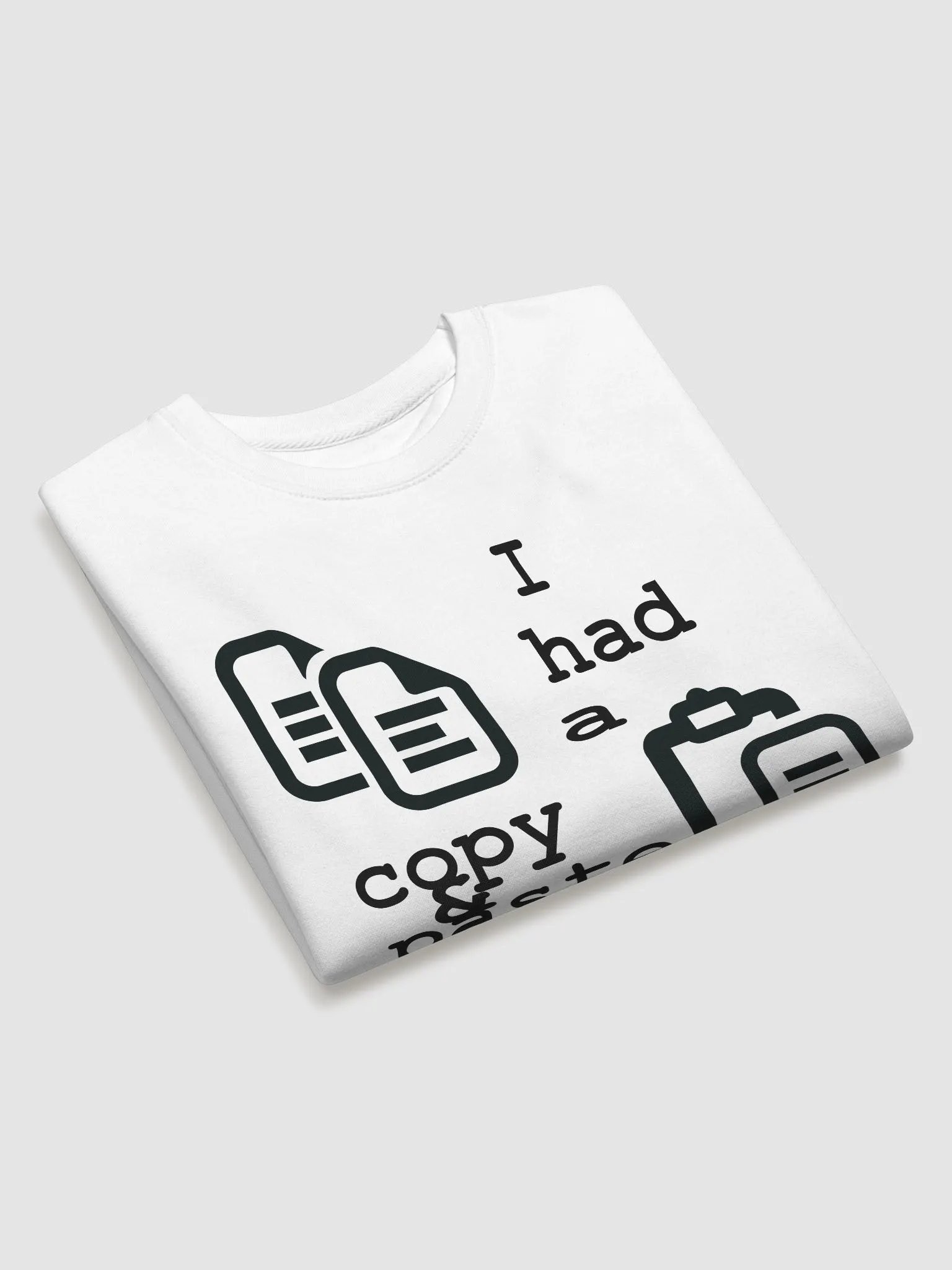 I Had A Copy & Paste Education - Black - Cotton Heritage Premium Sweatshirt product image (3)