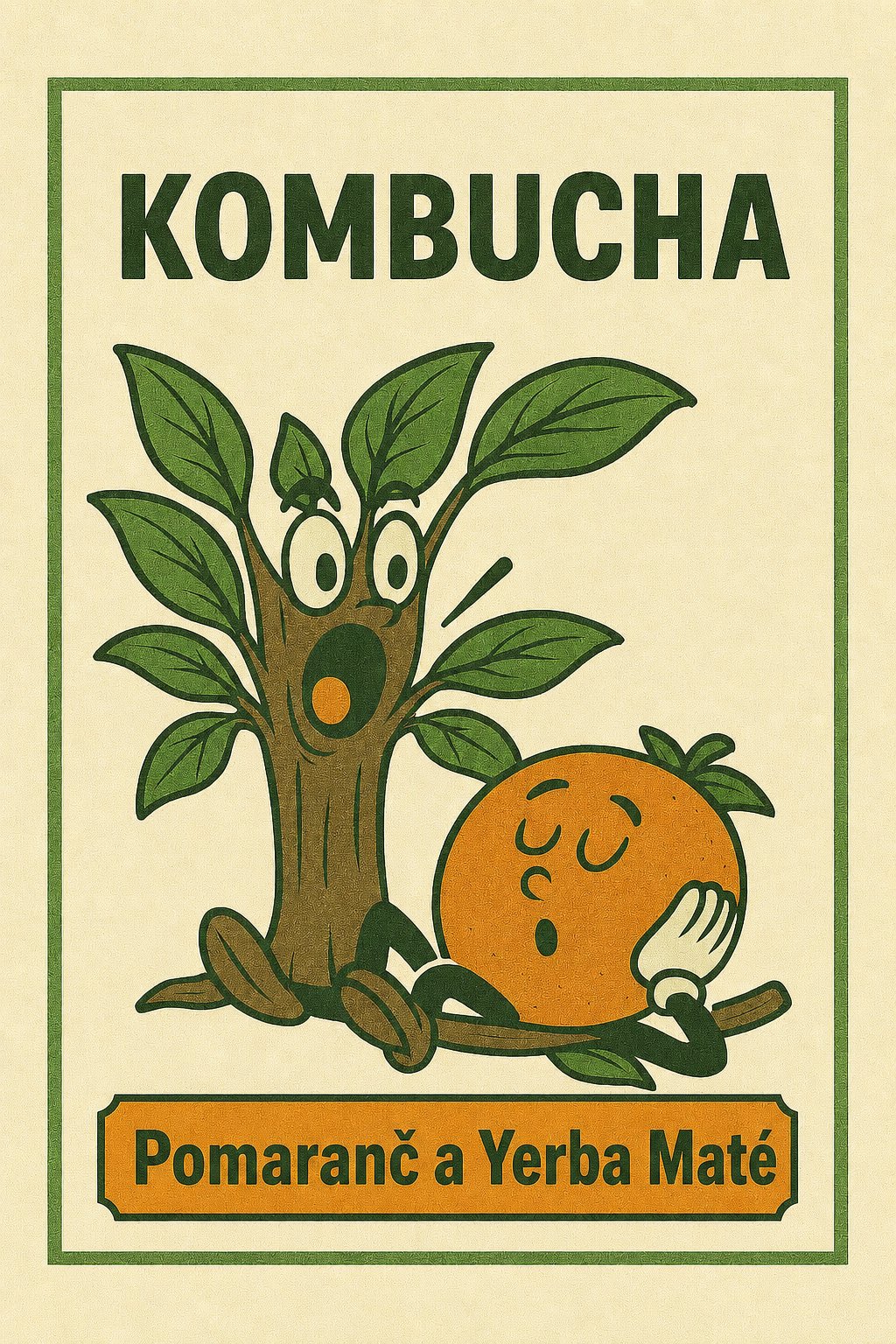 Kombucha - Pomaranč a yerba maté product image (1)