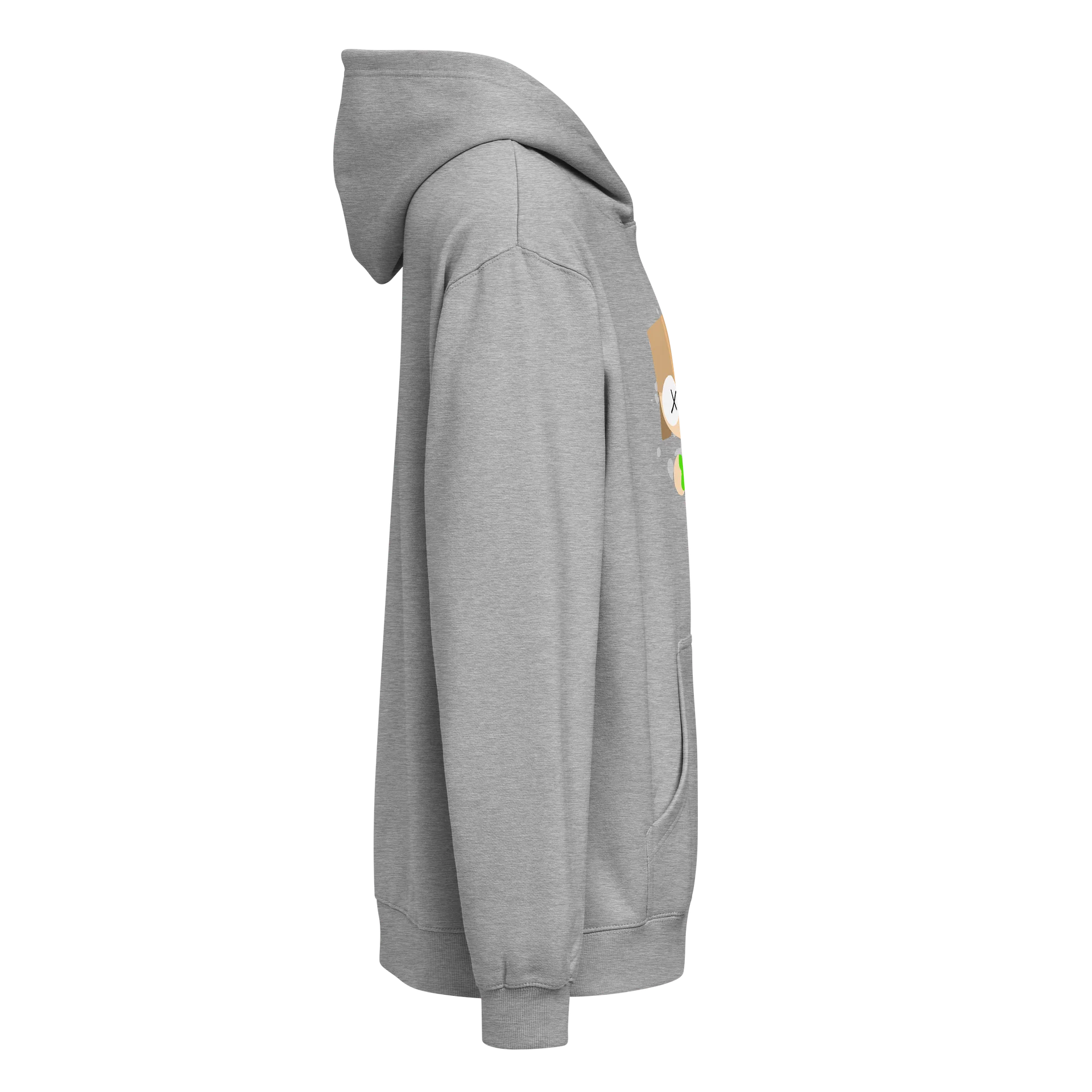 “Bob PH” grey box hoodie product image (4)