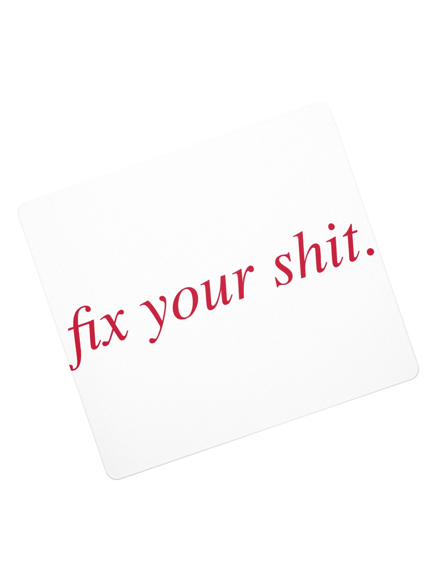 No ShopCo | Gaming Mouse Pad - Fix Your Shit Yellow on Black product image (7)