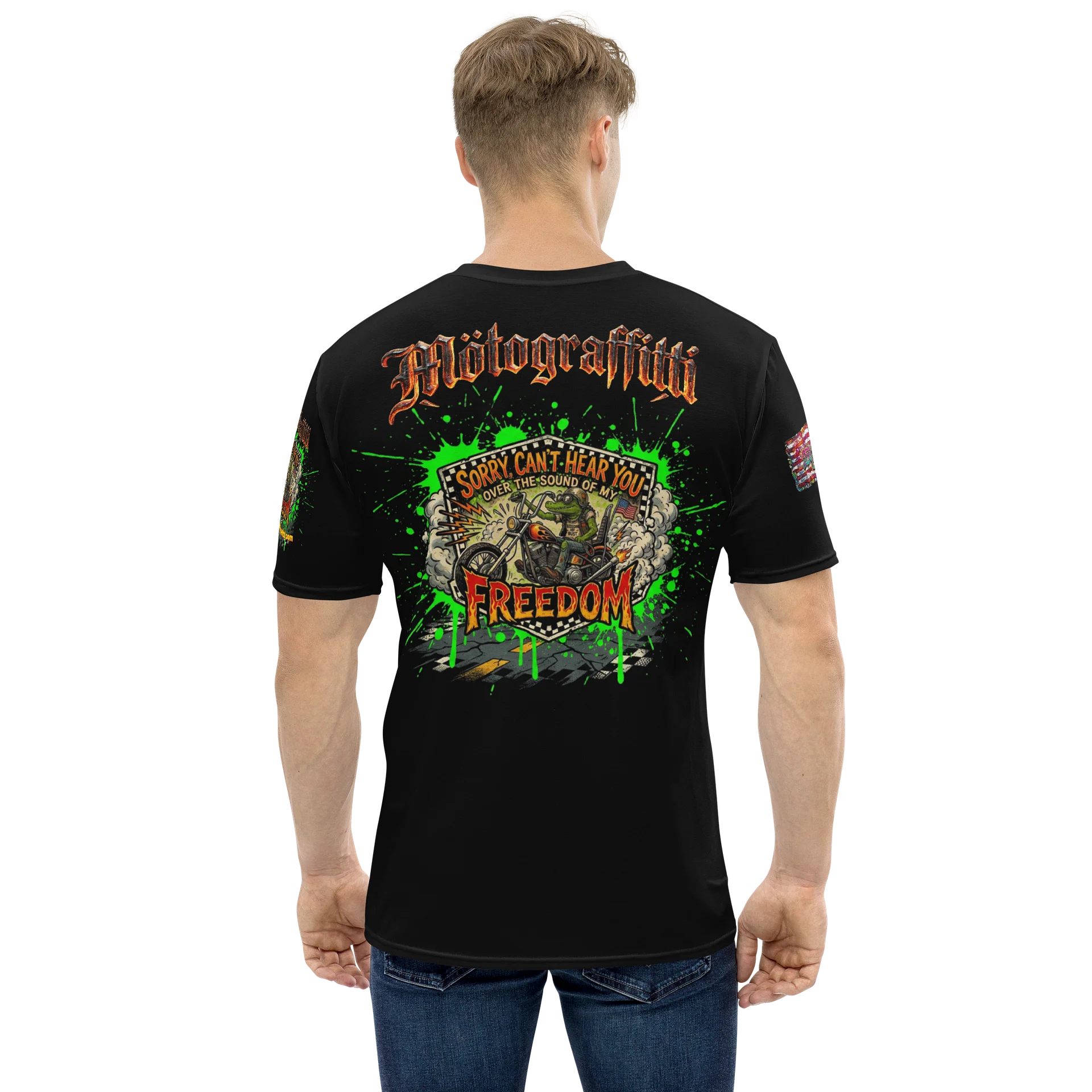 MötoGraffitti Can't Hear You Over My Freedom Ridin Tee product image (1)